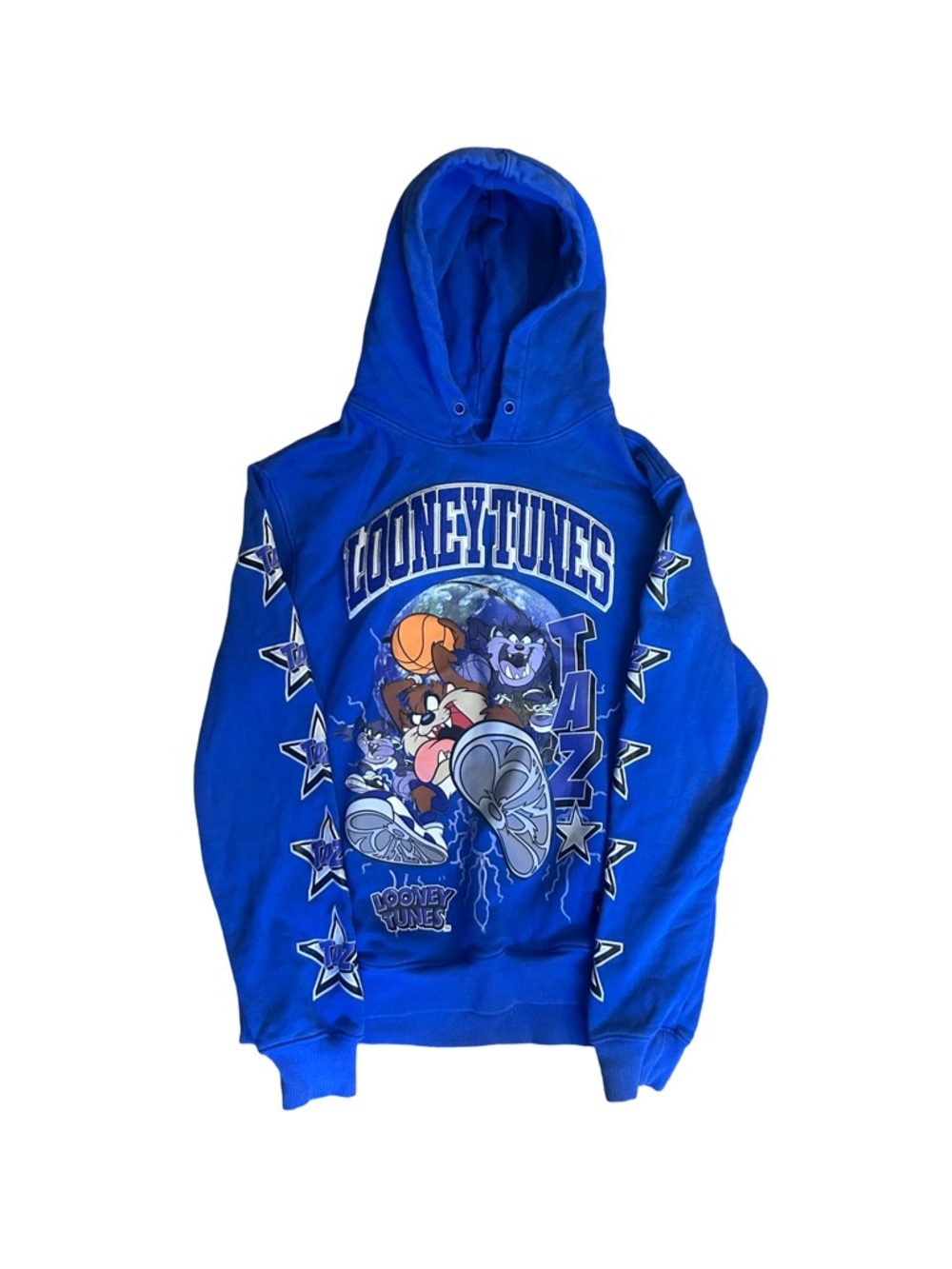 Warner Bros. Royal Blue Kids Hoodie with Taz Basketball Graphic